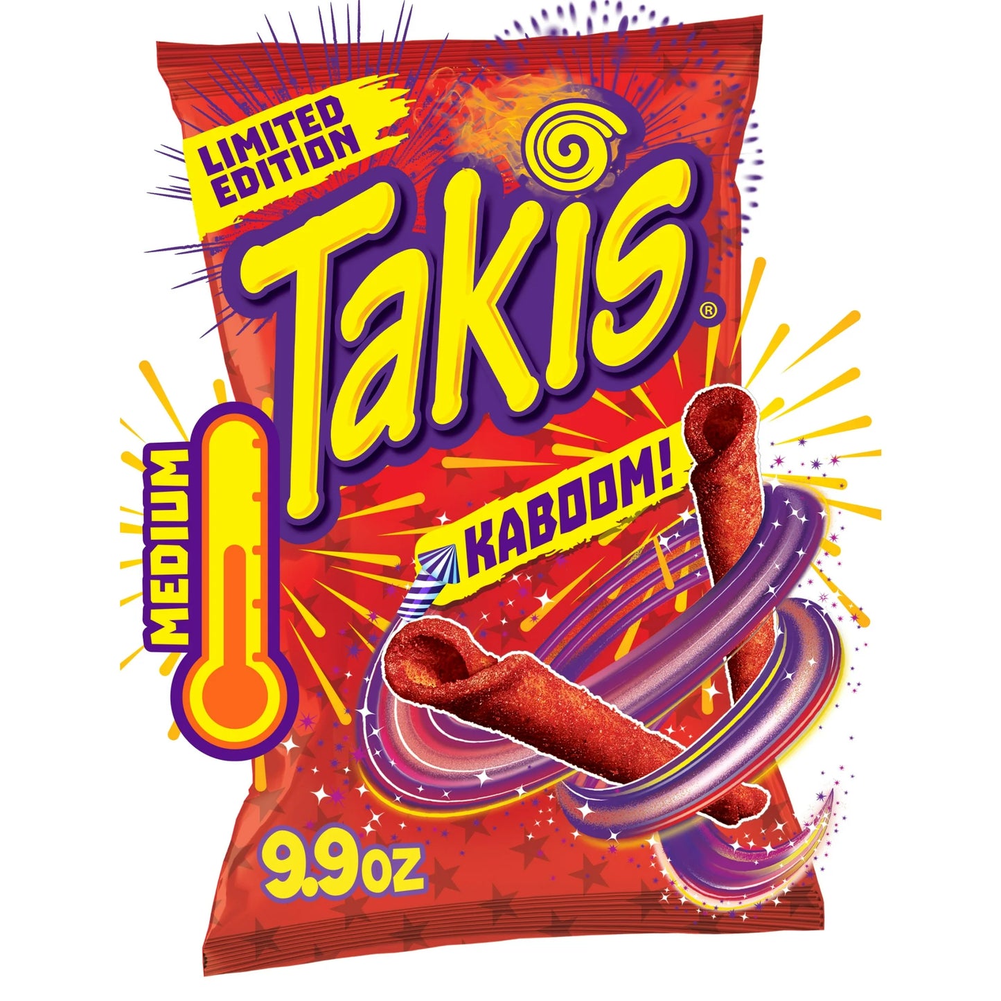 Takis Kaboom - Sweet & Spicy Sriracha Rolled Tortilla Chips - 9.9 oz Sharing Size Bag